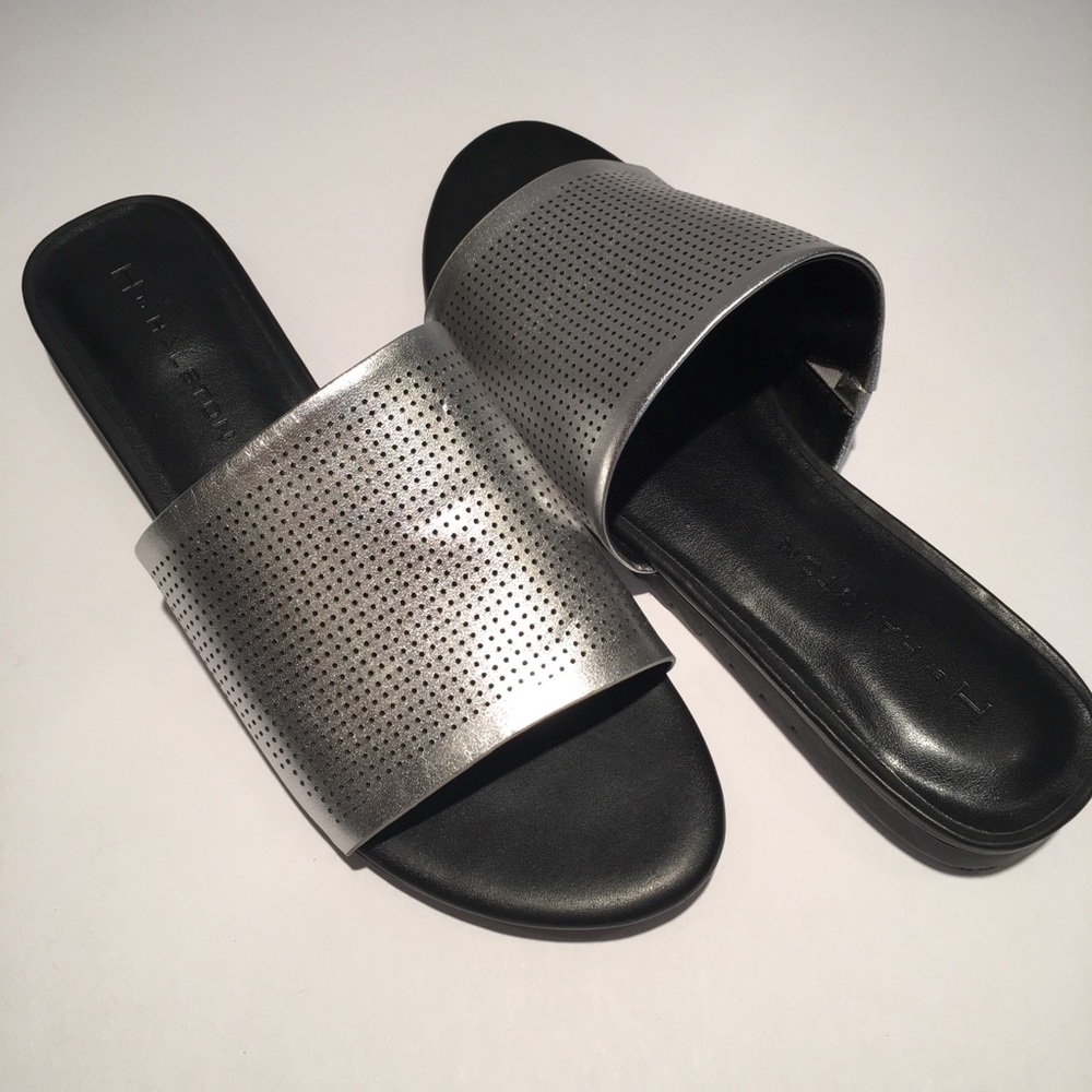 New H By Halston Slides